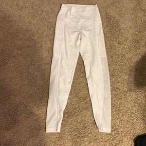 aerie white mesh leggings